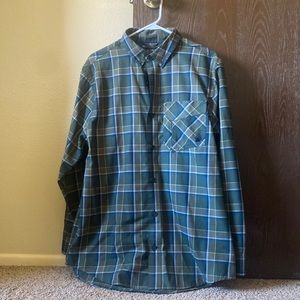 Duluth Trading midnight sun flannel